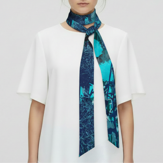 Teal: The Skinny Scarf