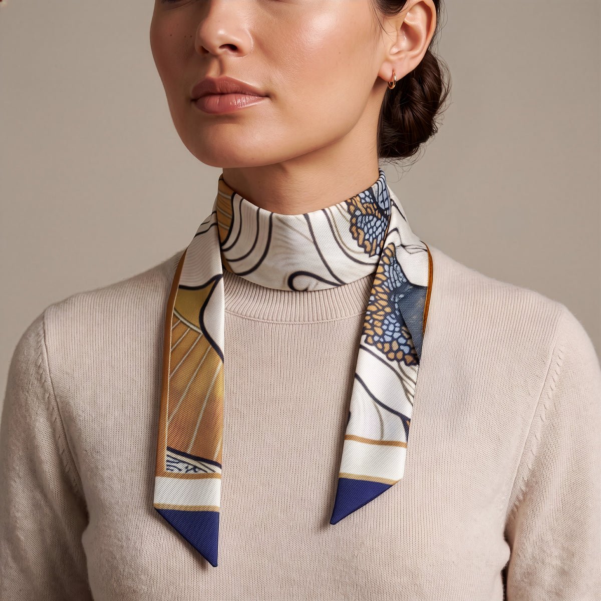 Nouveau Navy: Twilly Scarf