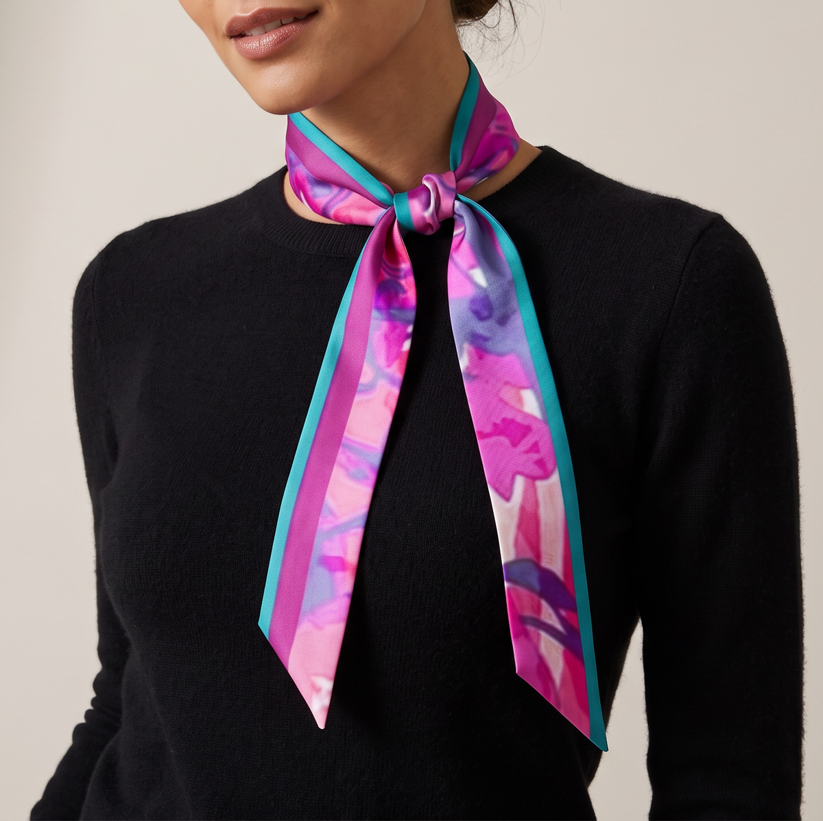 New Fuchsia: The Skinny Scarf