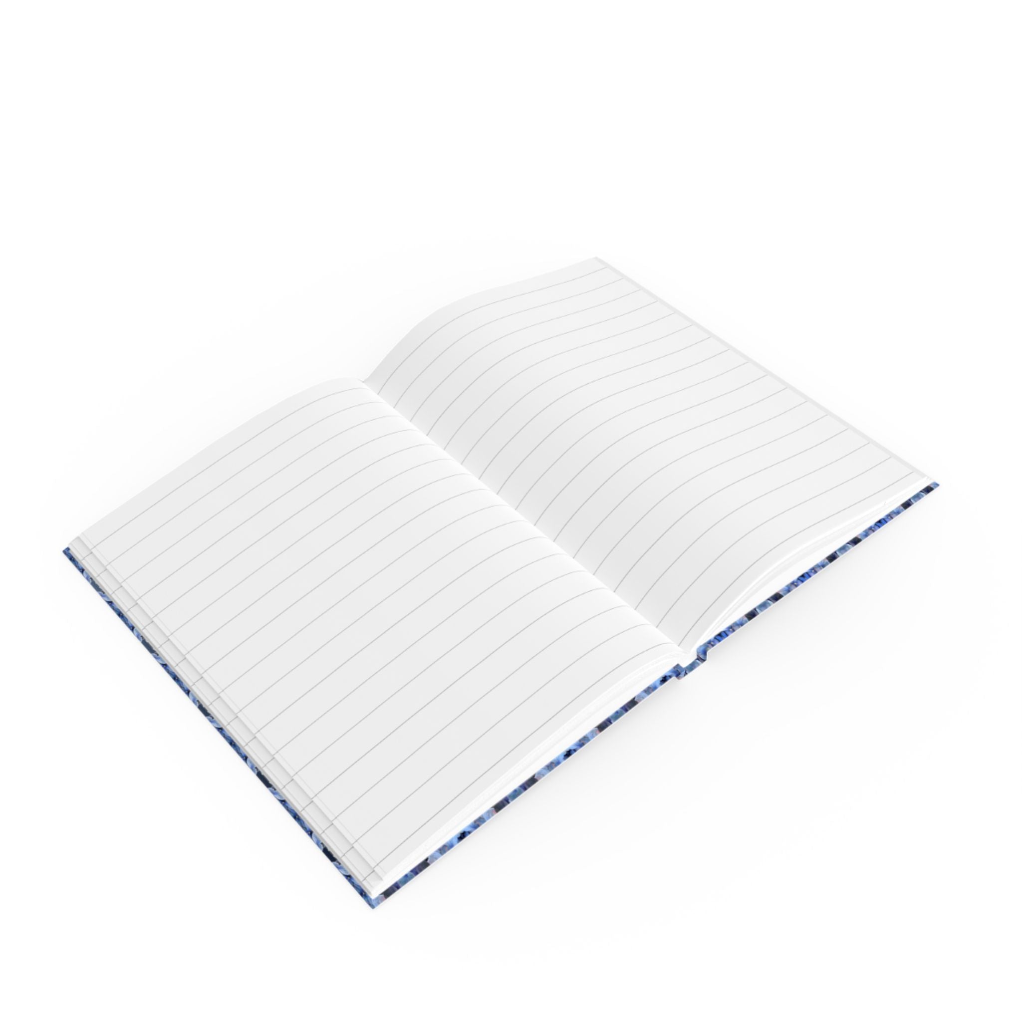 Tartan Hydrangea Gorm: Hard Backed Notebook