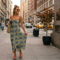 Tartan Hydrangea Buidhe: The Classic Width, Long Sarong