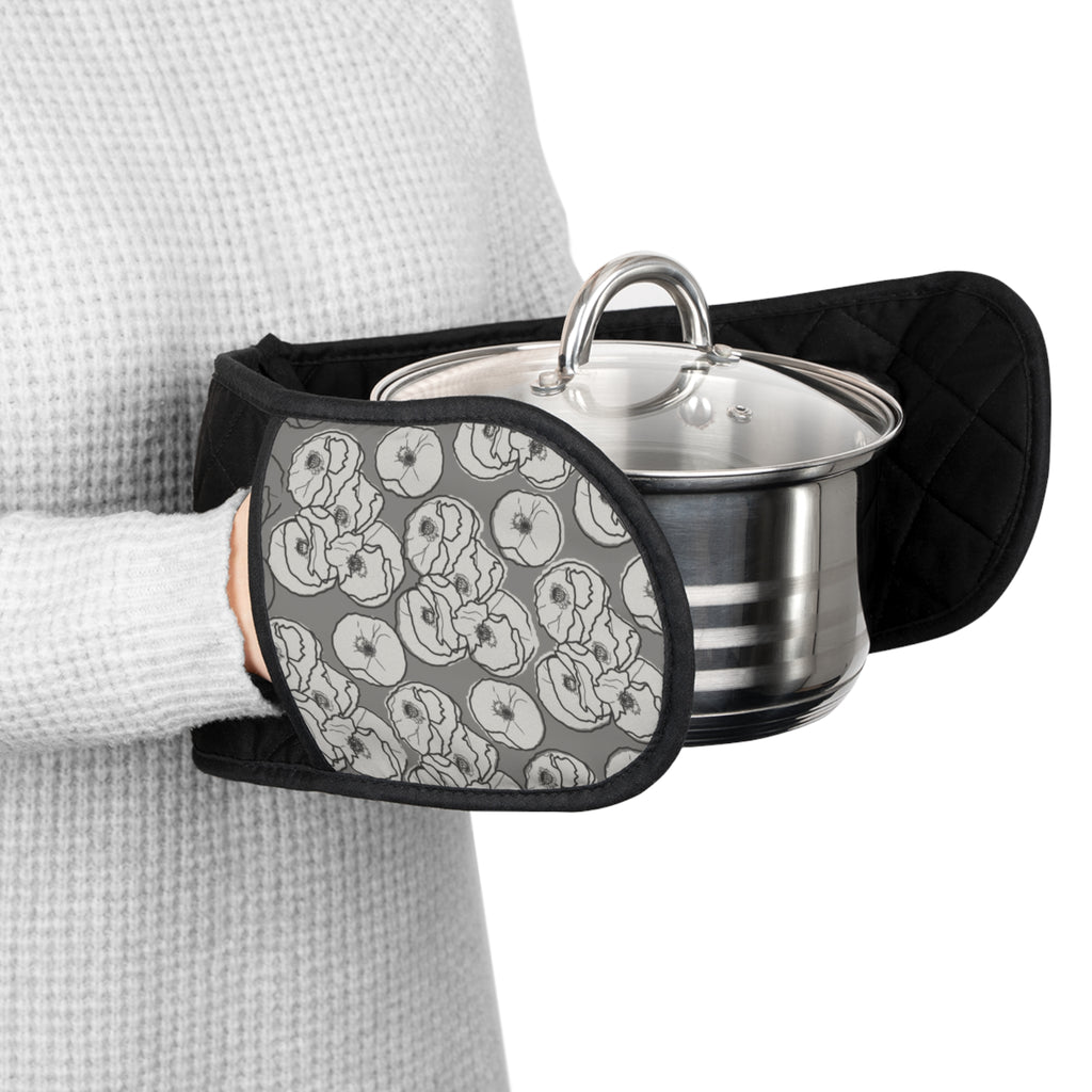Poppy: Oven Mitts Grey