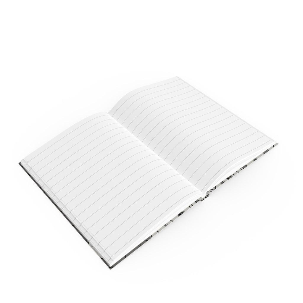 Grey Poppies: Hard Backed Notebook