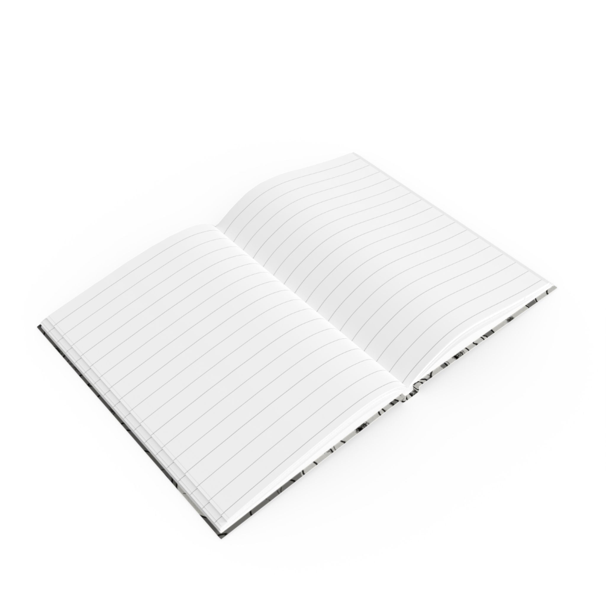 Grey Poppies: Hard Backed Notebook