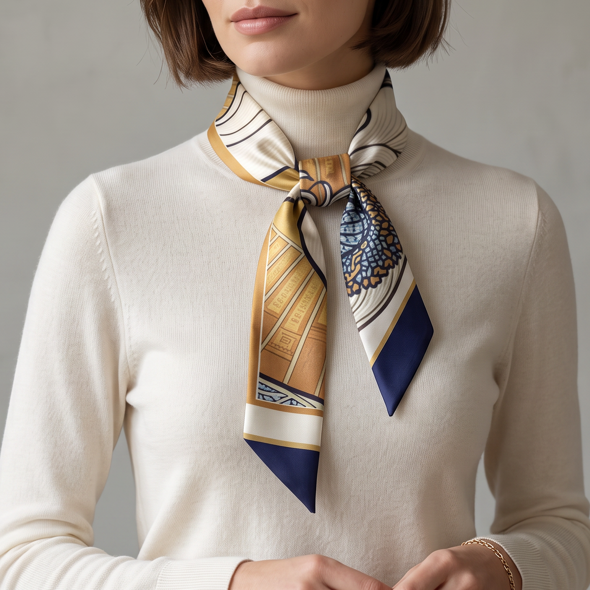 Nouveau Navy: Twilly Scarf
