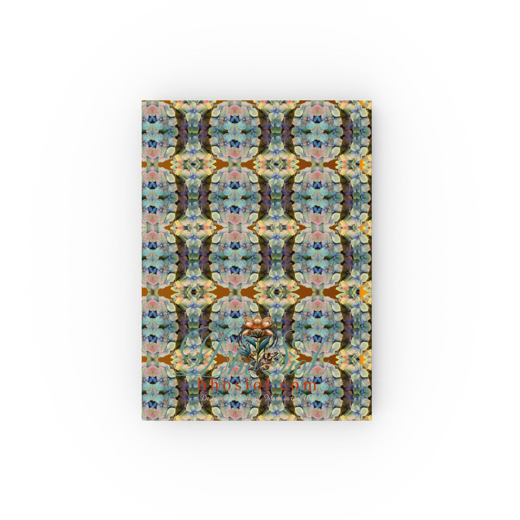 Tartan Hydrangeas Buide: Hard Backed Notebook