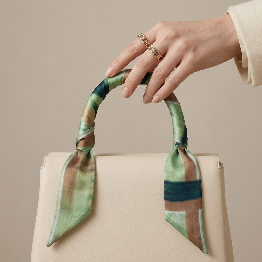 Mint Bloom: Skinny Scarf