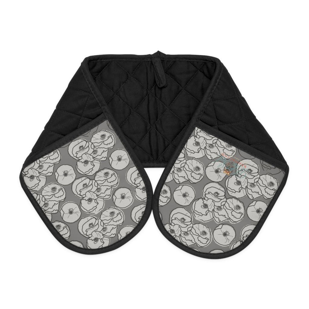 Poppy: Oven Mitts Grey