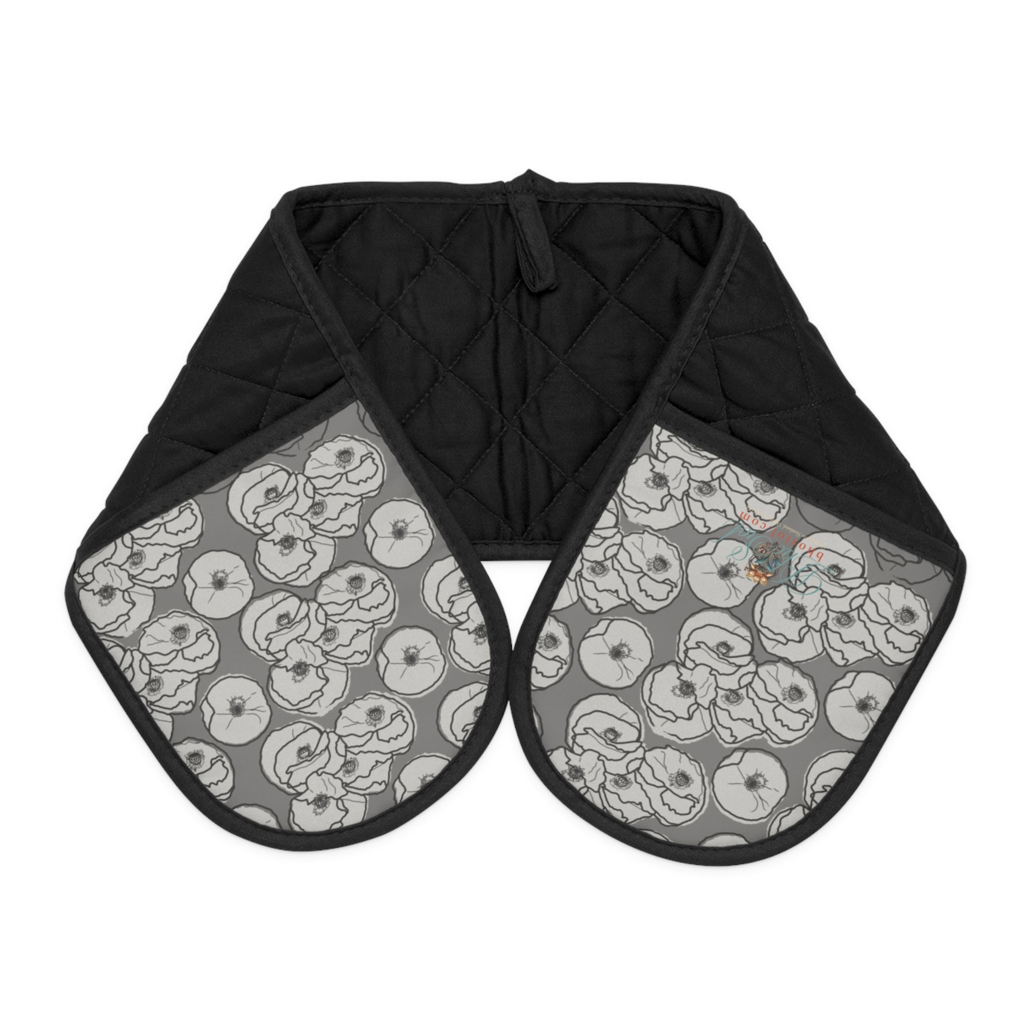 Poppy: Oven Mitts Grey