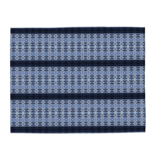 Tartan Hydrangea Gorm: The Extra Large Scarf.a