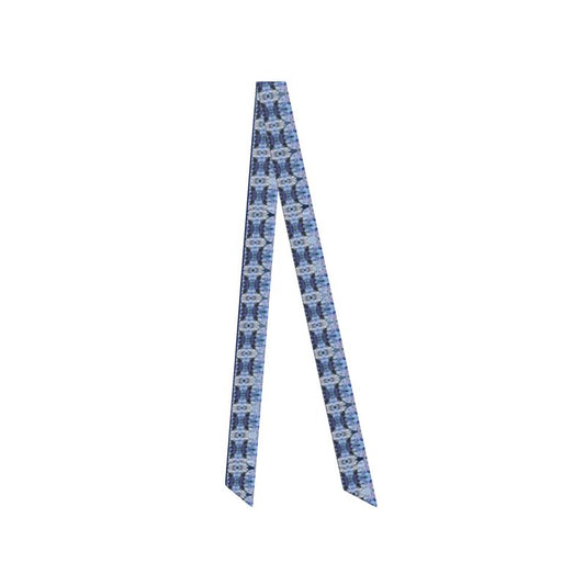 Tartan Hydrangea Gorm: The Skinny Scarf