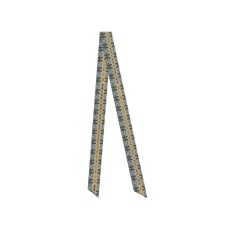 Tartan Hydrangea Buidhe: The Skinny Scarf