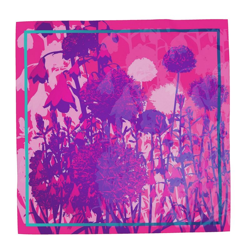 Fuchsia: The Scarves in Silk-Chiffon