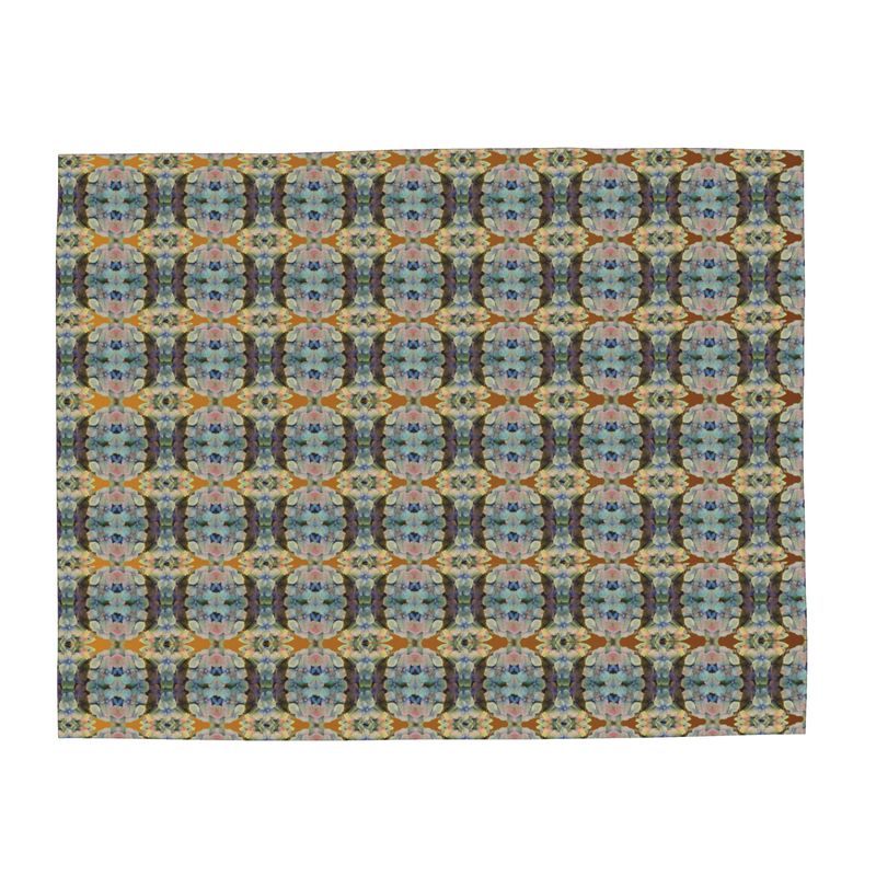 Tartan Hydrangea Buidhe: Large Scarves in Silk-Chiffon