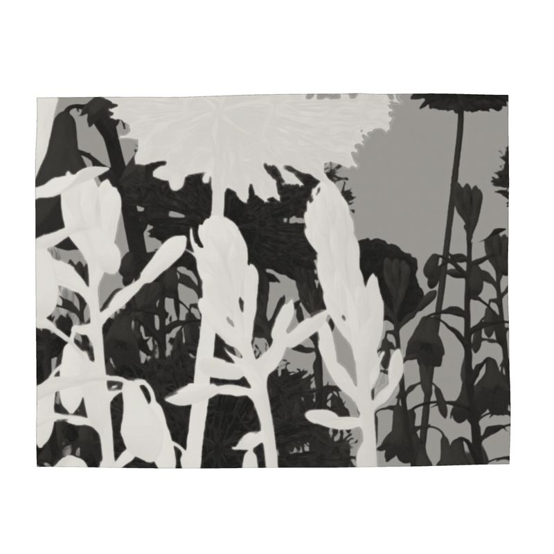 Black and white abstract pattern on a textured surface