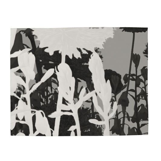 Black and white abstract pattern on a textured surface