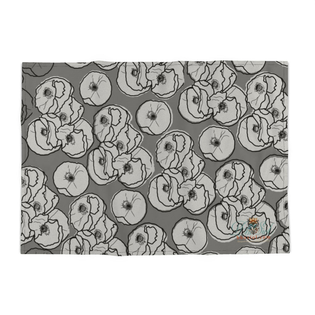 Tea Towels: Grey Poppies