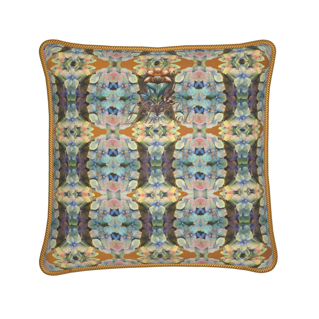 Tartan Hydrangea Buide: Silk Cushions