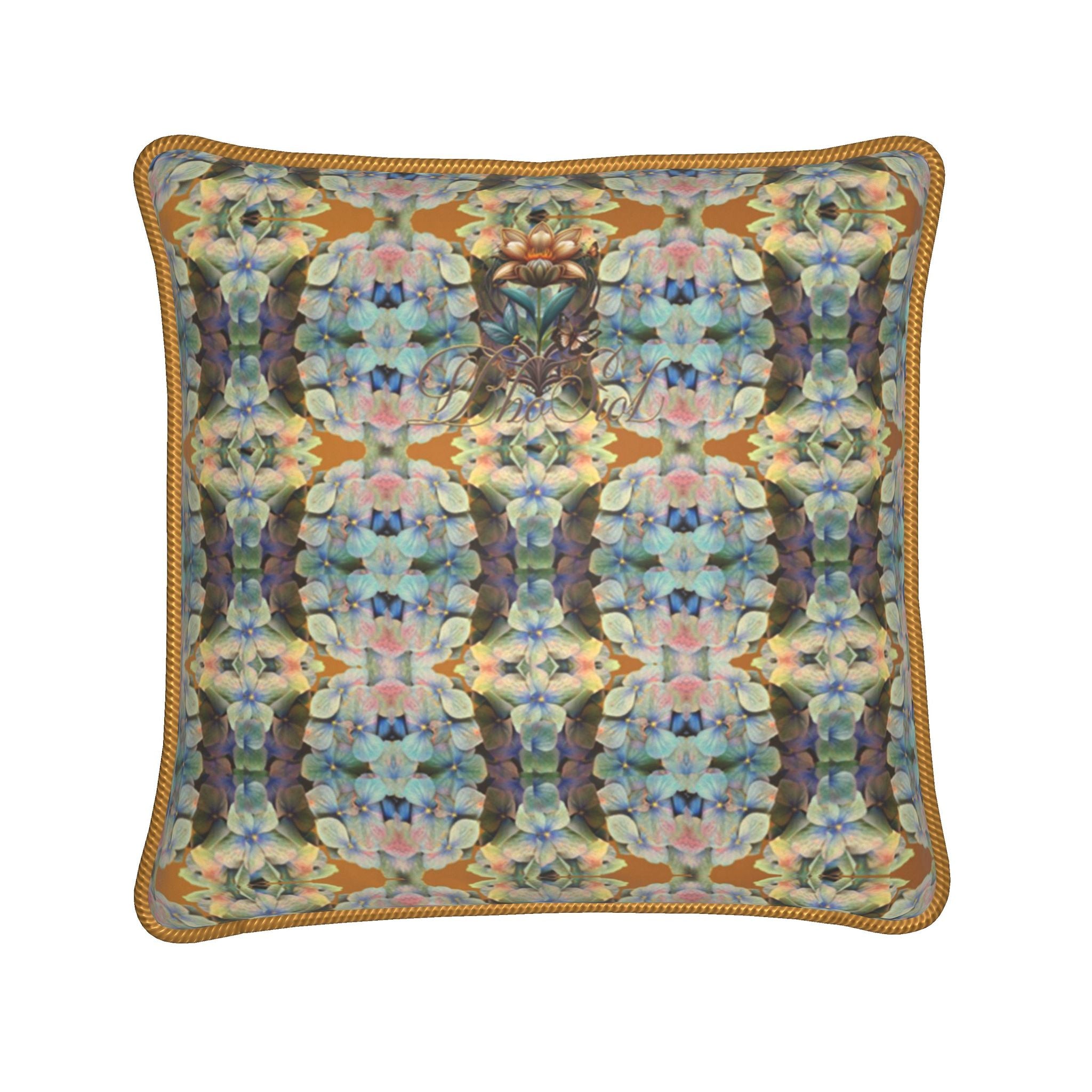 Tartan Hydrangea Buide: Silk Cushions