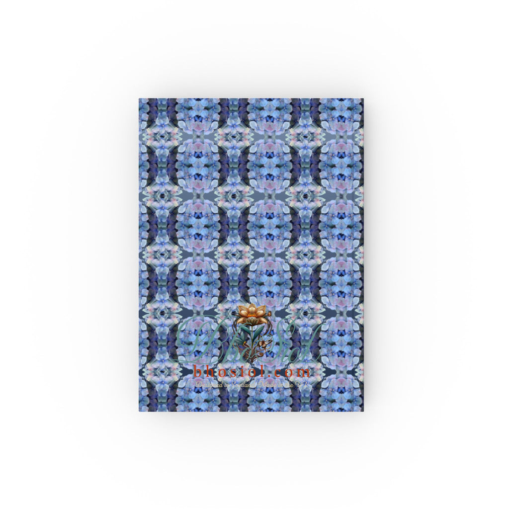 Tartan Hydrangea Gorm: Hard Backed Notebook