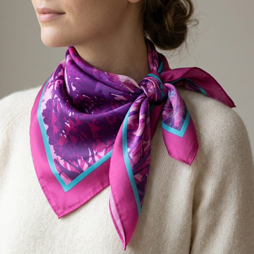 Fuchsia: The Square Scarf