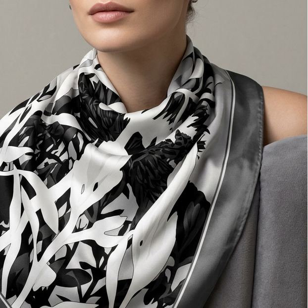 Amazing Grey: The Square Scarf