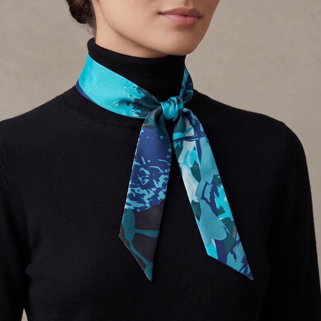 Teal: The Twilly Scarf