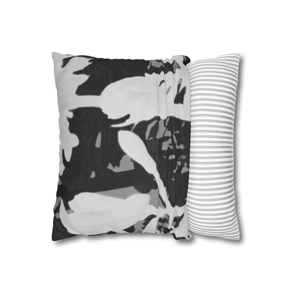Modish Monochromes: Pillowcase