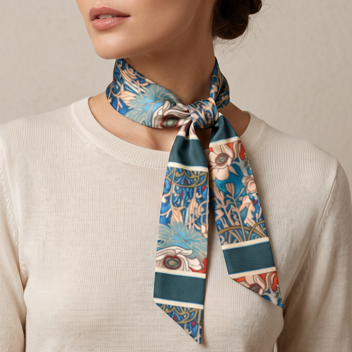 Nouveau Teal: Twilly Scarf