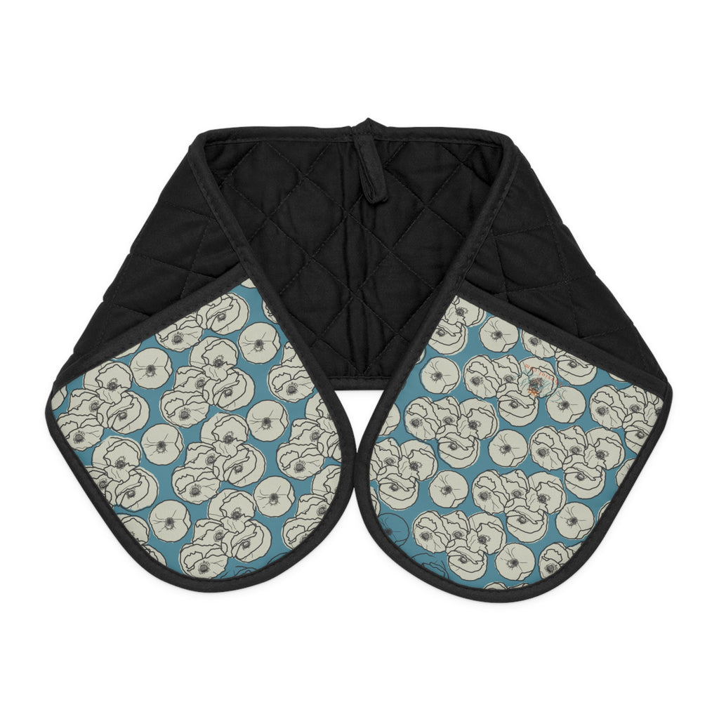 Poppy: Oven Mitts Teal