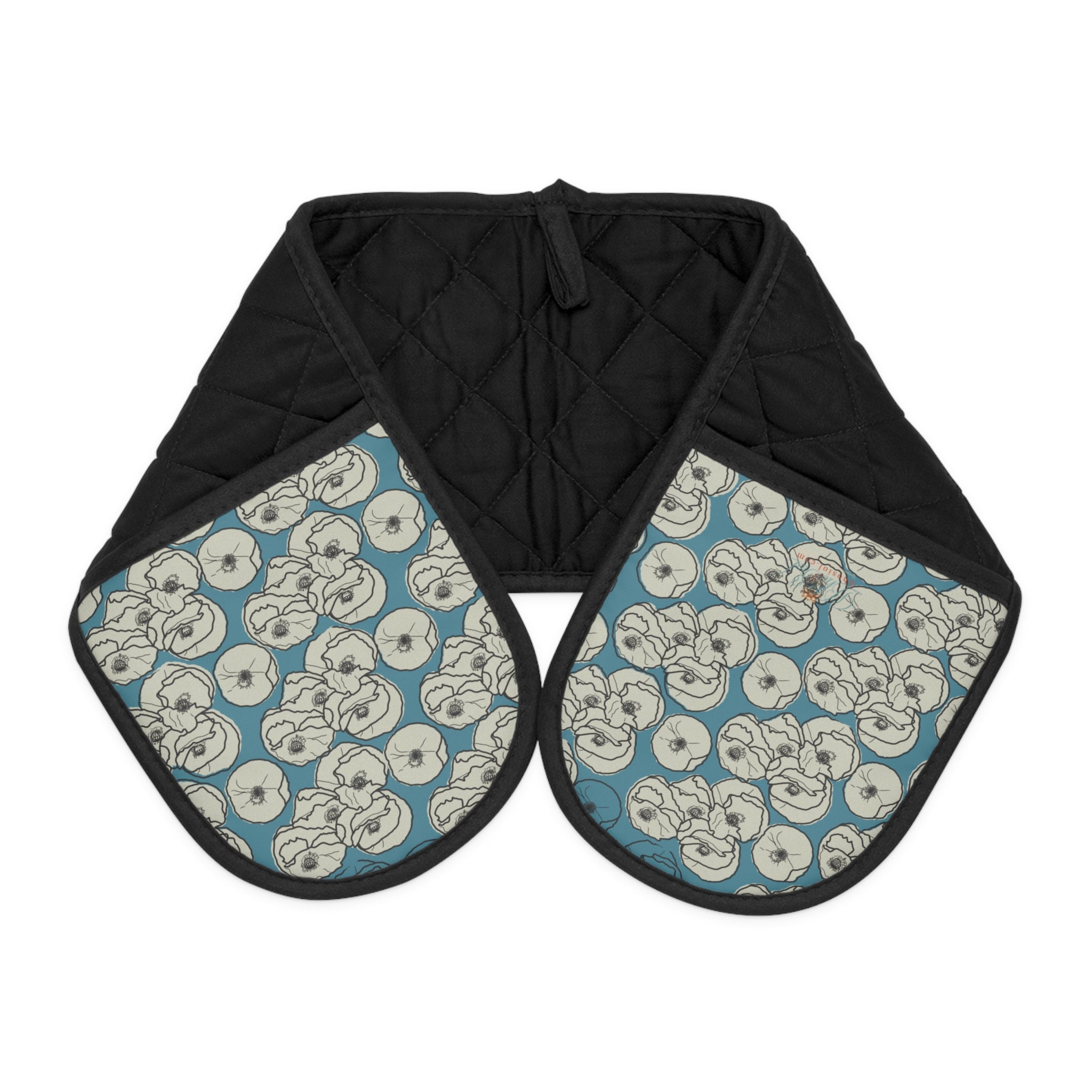 Poppy: Oven Mitts Teal