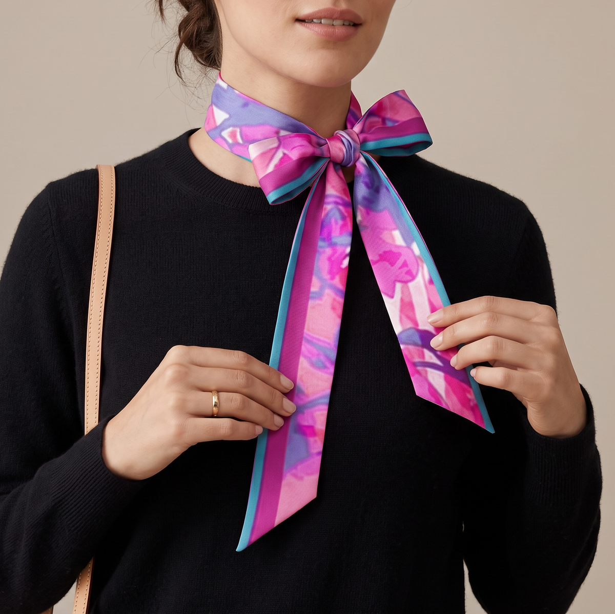 New Fuchsia: The Skinny Scarf