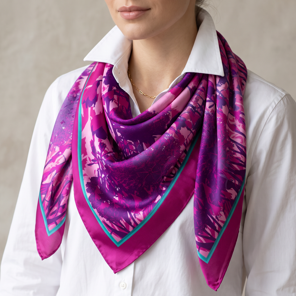 Fuchsia: The Square Scarf