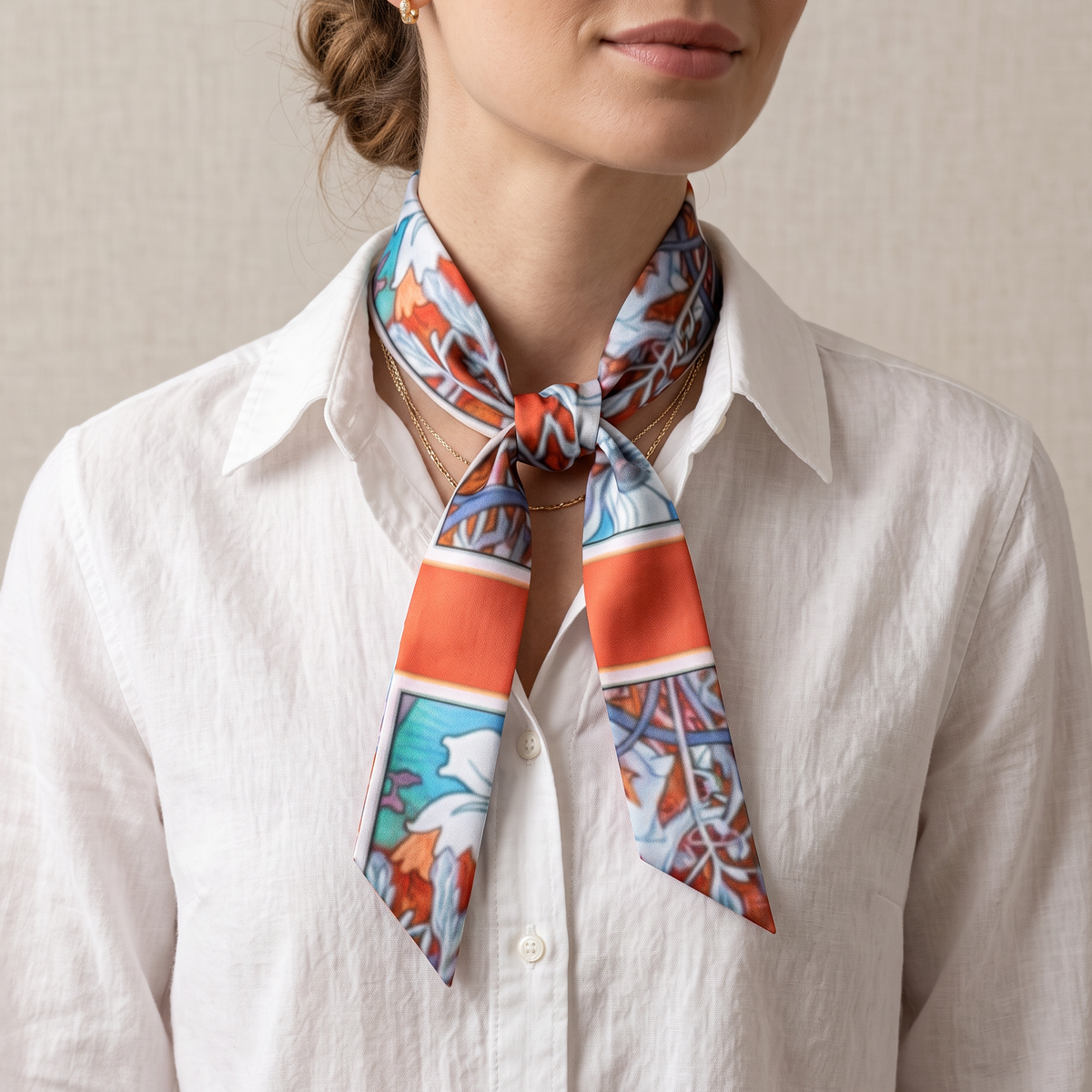 Nouveau Red: Twilly Scarf