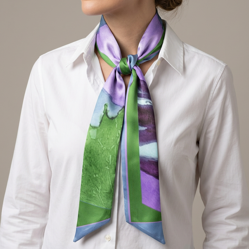 Sky Bloom: Versatile Scarf