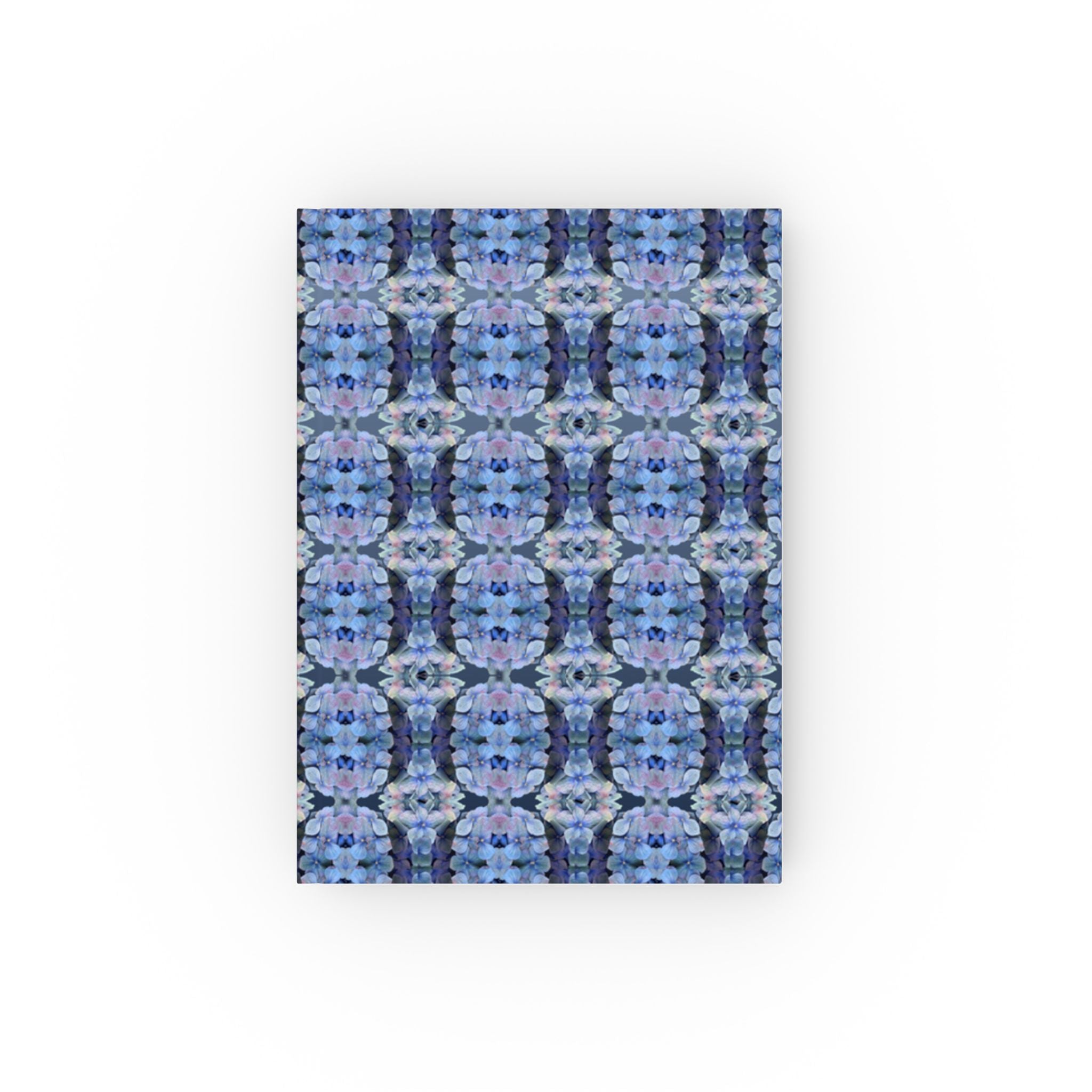 Tartan Hydrangea Gorm: Hard Backed Notebook
