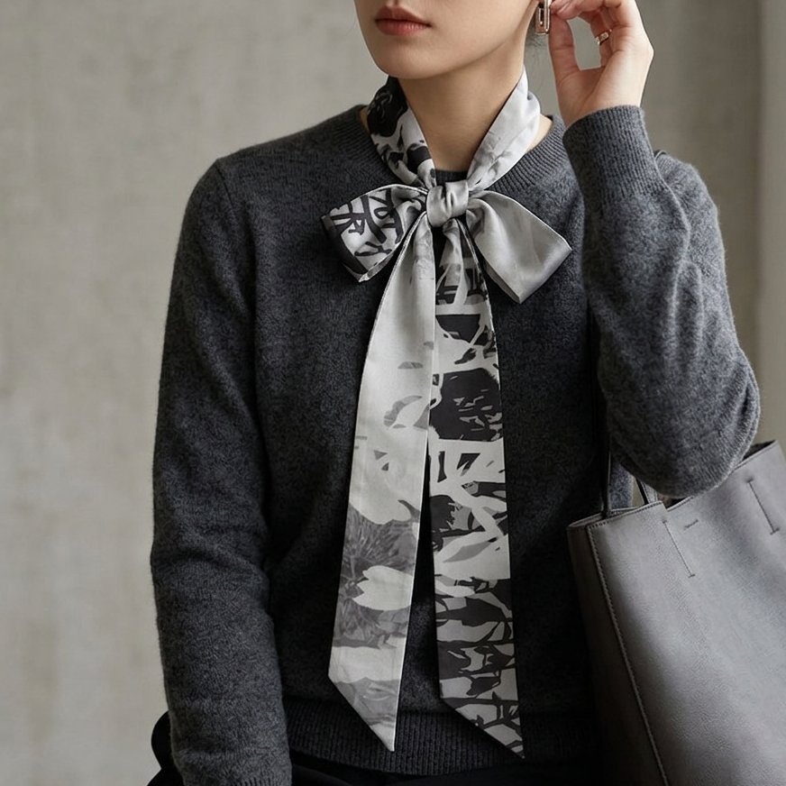 Amazing Grey: The Skinny Scarf