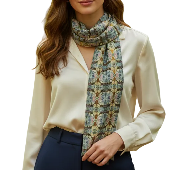 Tartan Hydrangea Buidhe: The Classic Long Scarf
