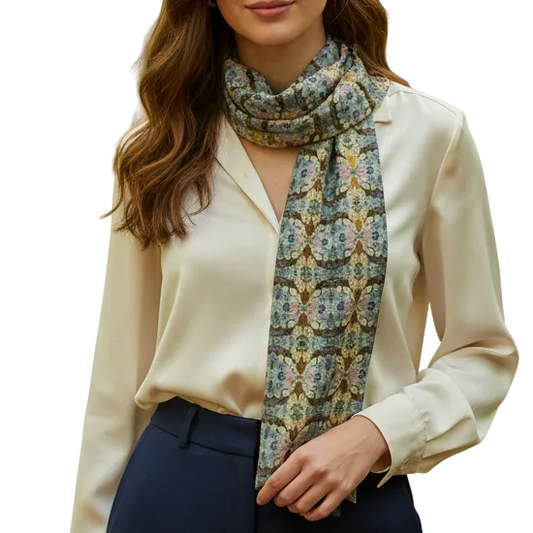 Tartan Hydrangea Buidhe: The Classic Long Scarf