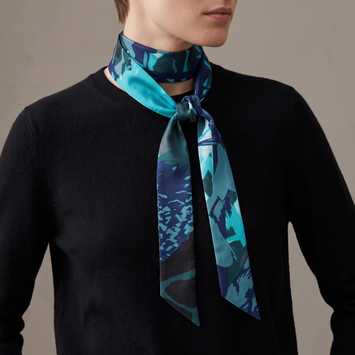Teal: The Skinny Scarf
