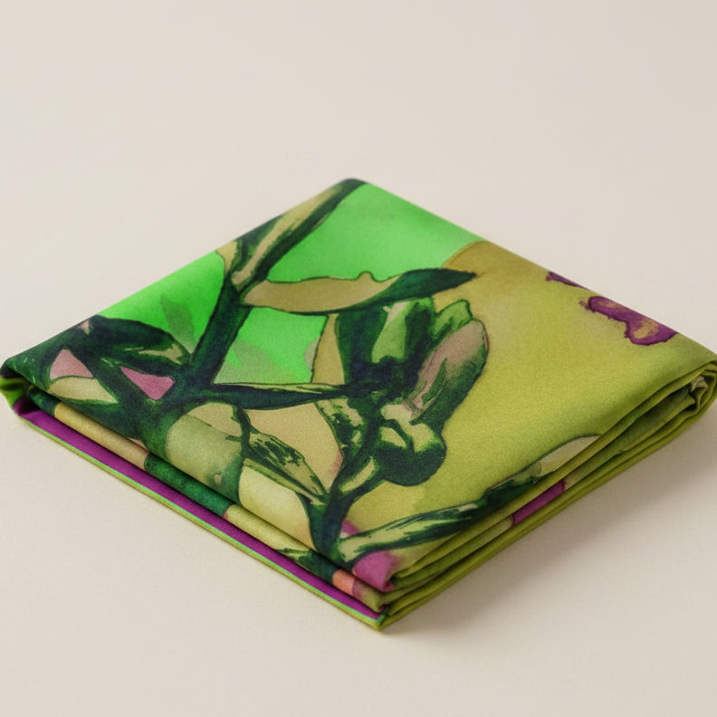 Olive Bloom: Square Scarf