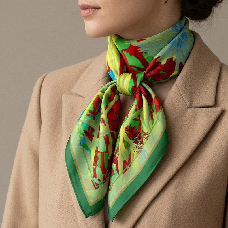 A’ ghrian Uaine: Square Scarf