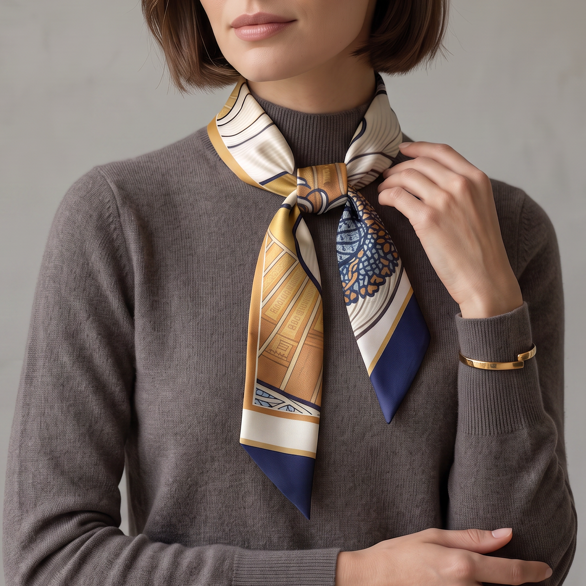 Nouveau Navy: Twilly Scarf