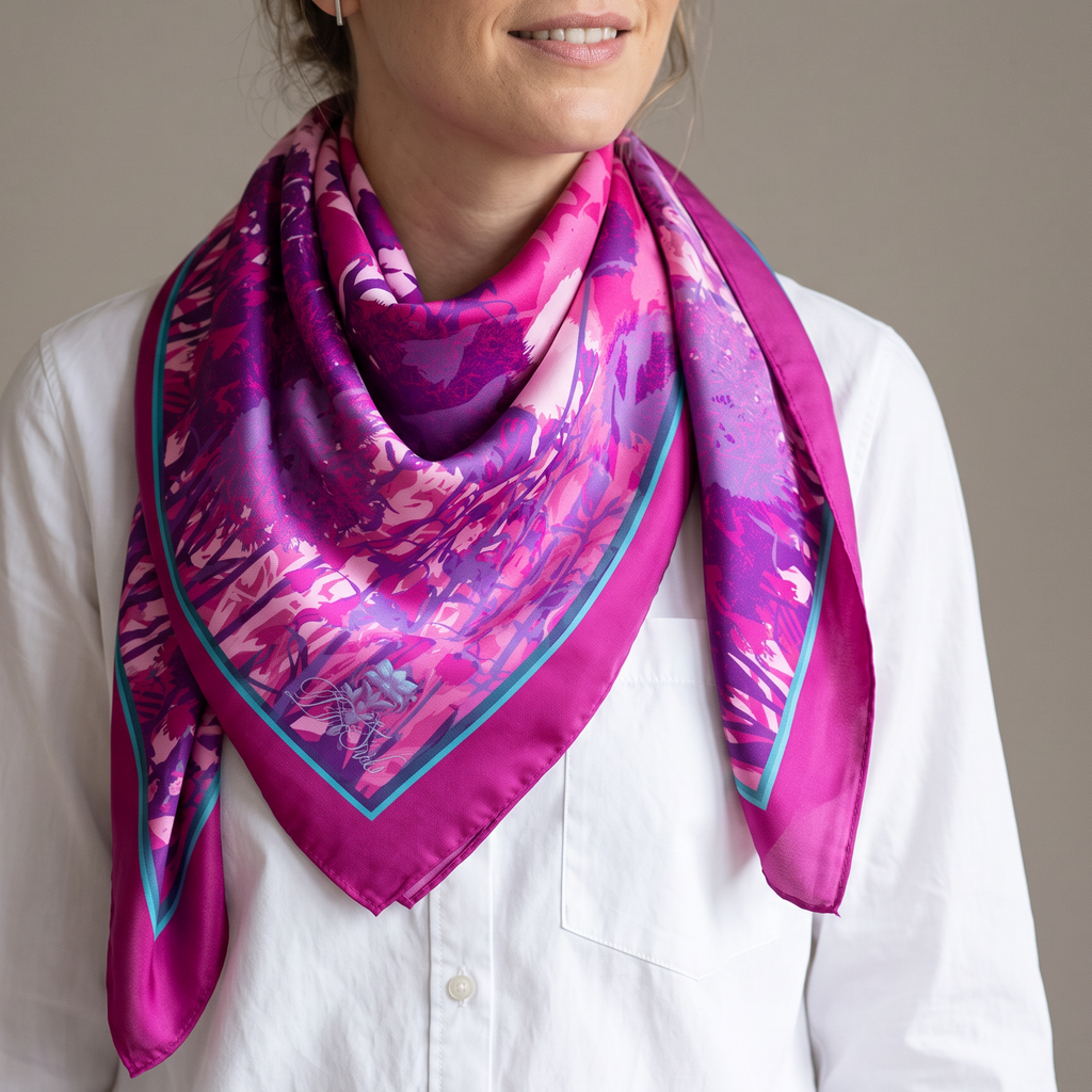 Fuchsia: The Square Scarf