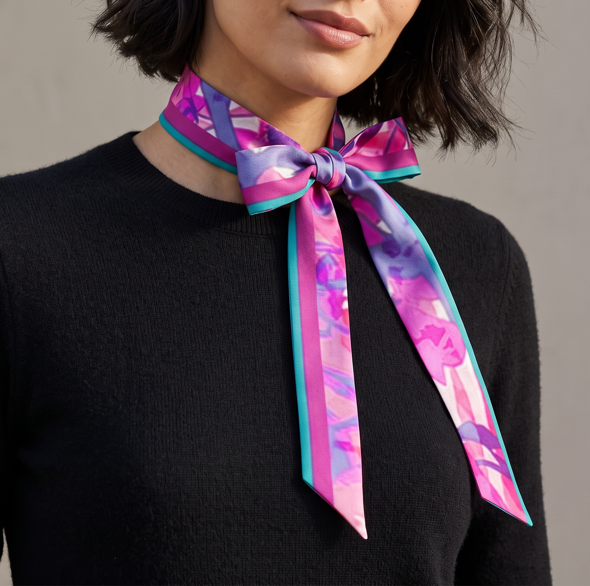 New Fuchsia: The Skinny Scarf