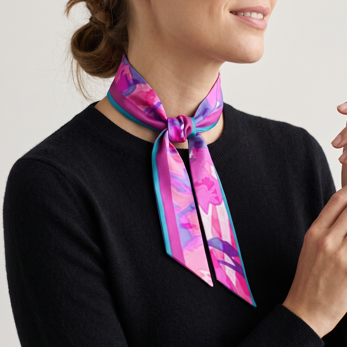 New Fuchsia: The Twilly Scarf