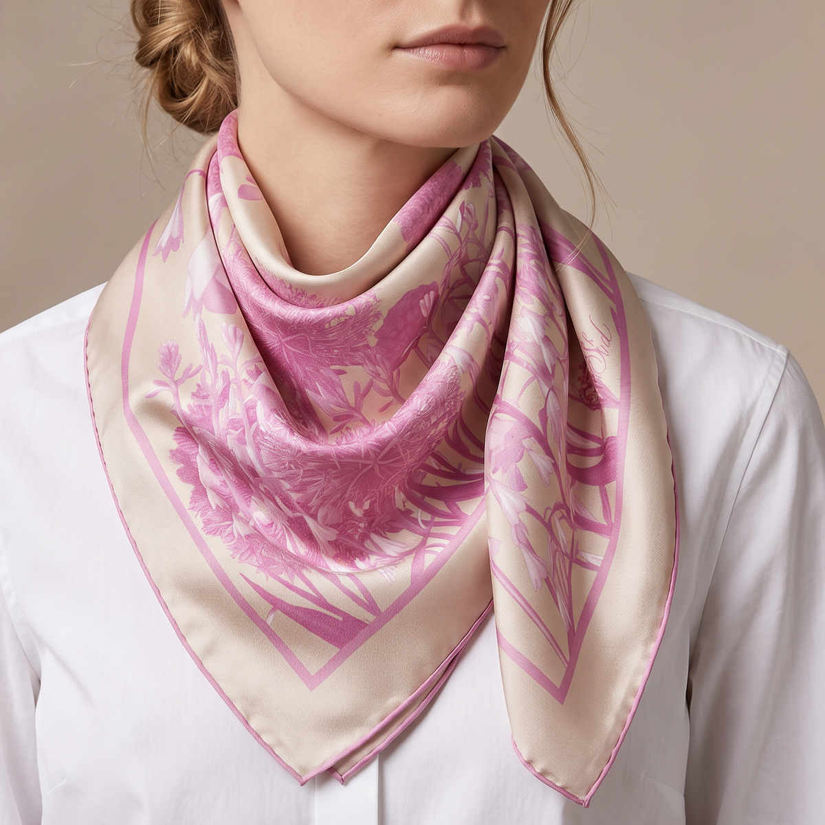New Prairie Pink: The Square Scarf