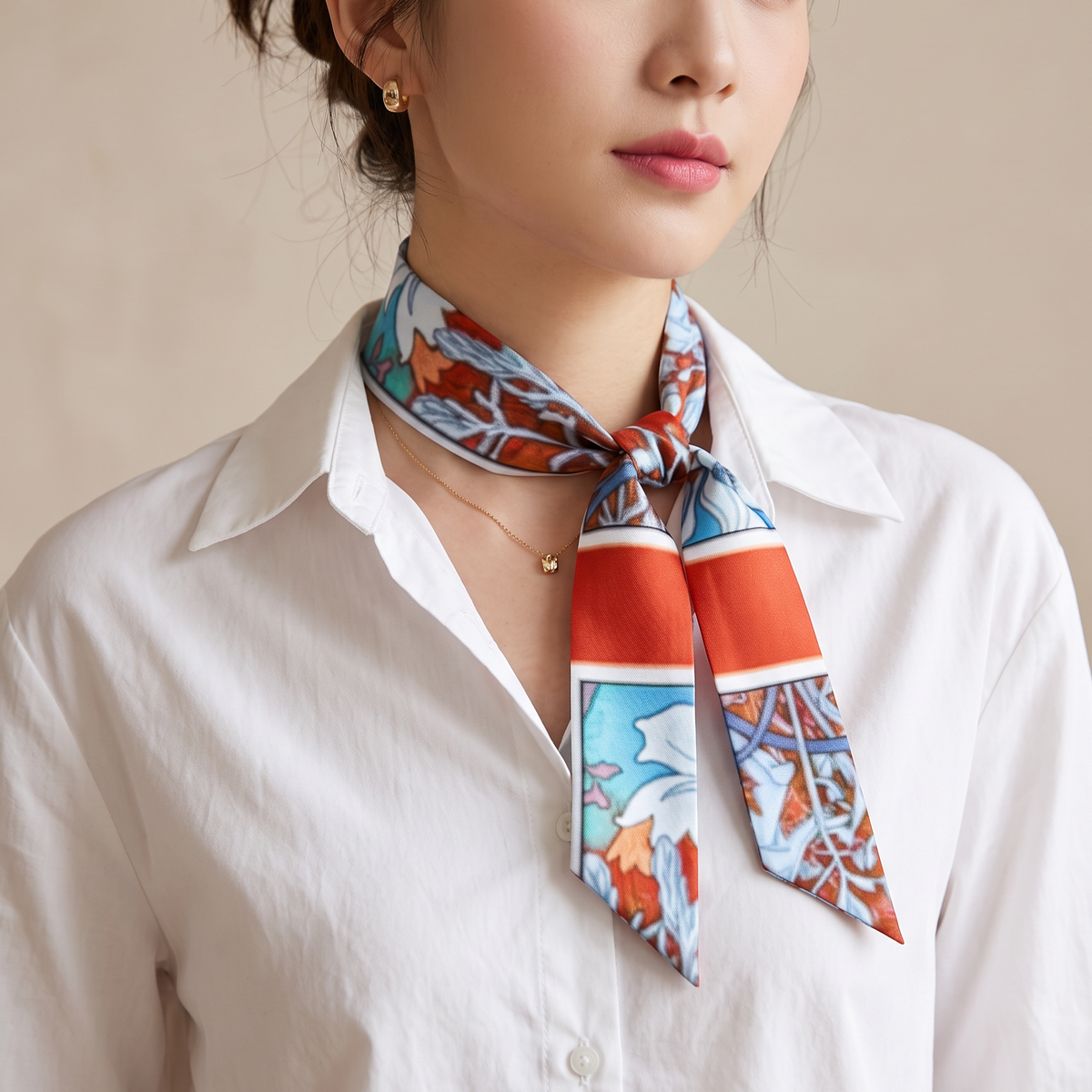 Nouveau Red: Twilly Scarf