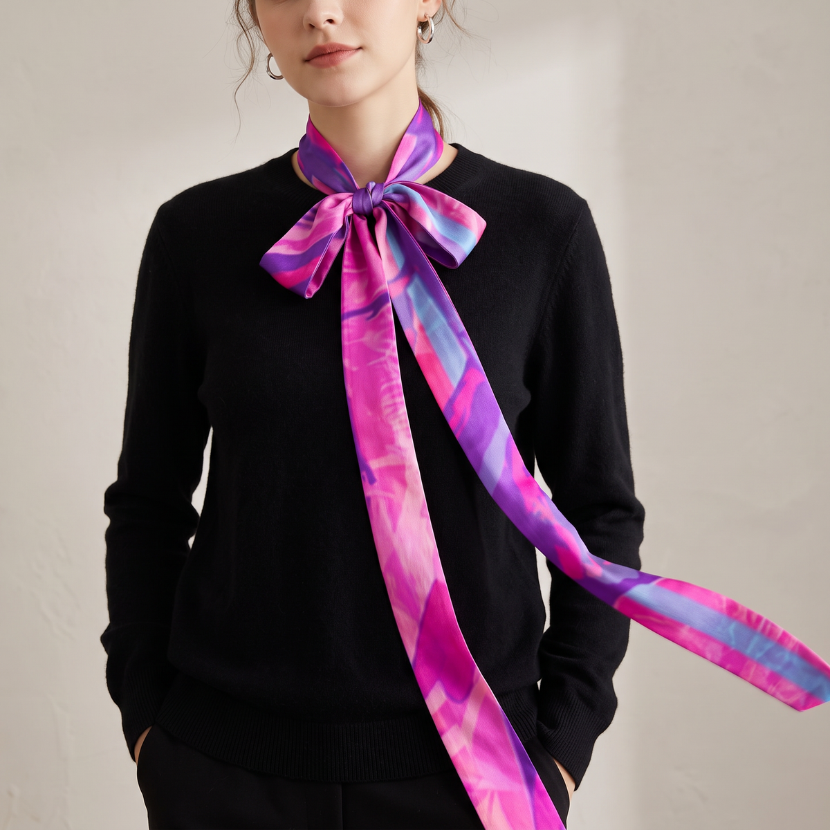 New Fuchsia: The Long Skinny Scarf