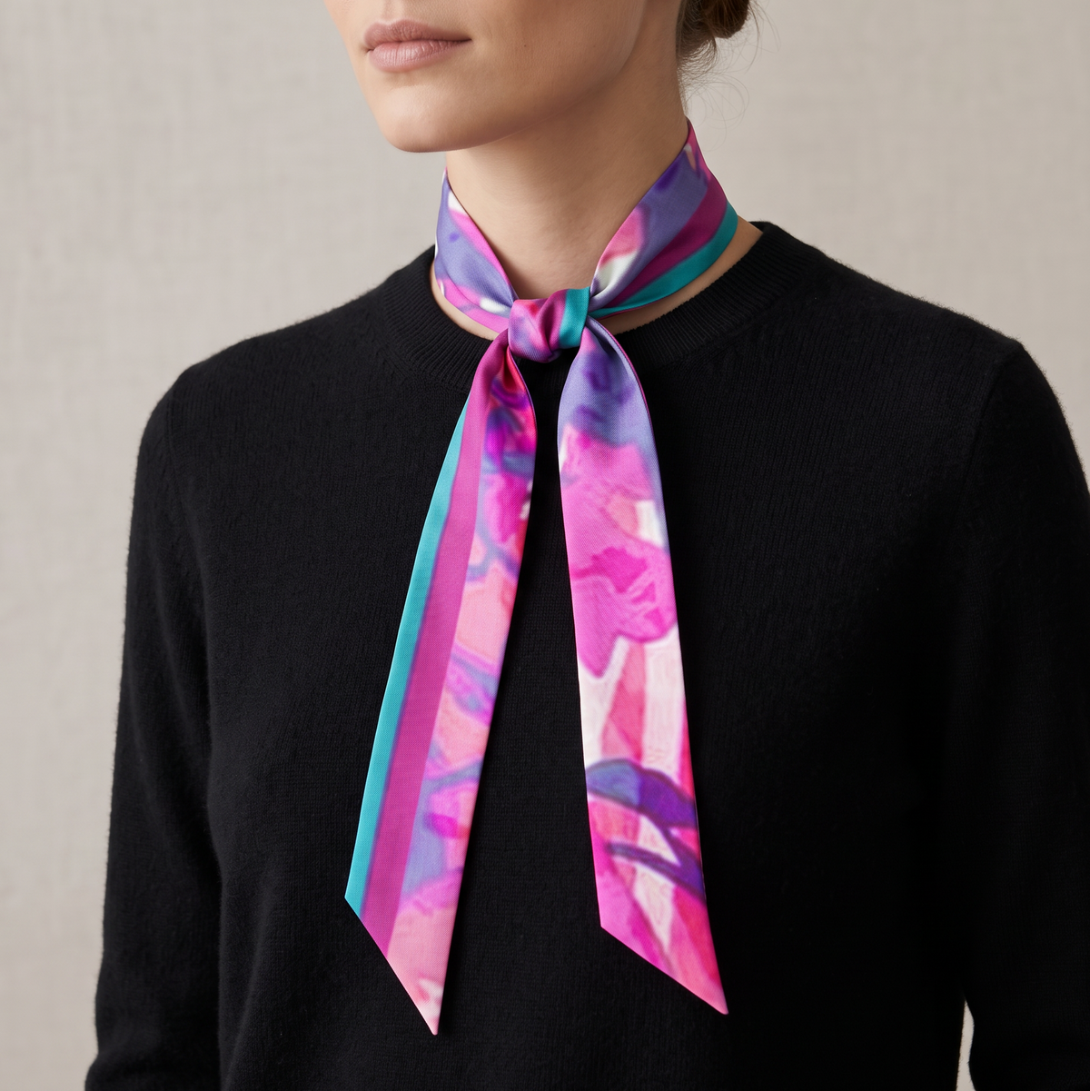 New Fuchsia: The Skinny Scarf